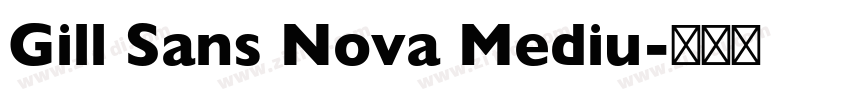 Gill Sans Nova Mediu字体转换